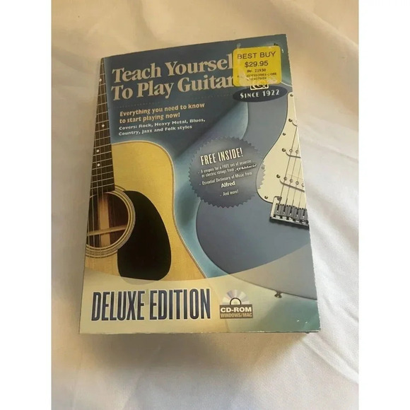 Alfred Teach Yourself to Play Guitar CD ROM Video Music Lessons Interactive 2002 - Picture 1 of 6